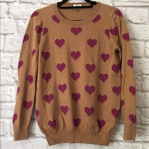 Wallace Heart Sweater Sz M
